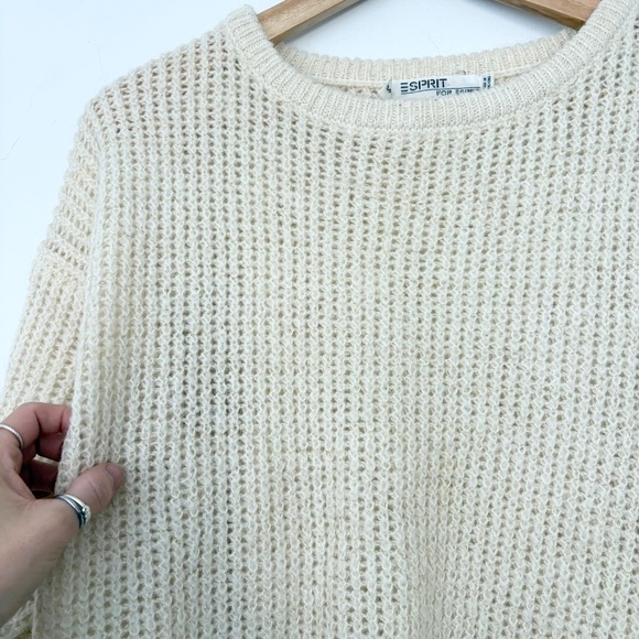 Vintage esprit mohair blend metallic sweater - Picture 2 of 7